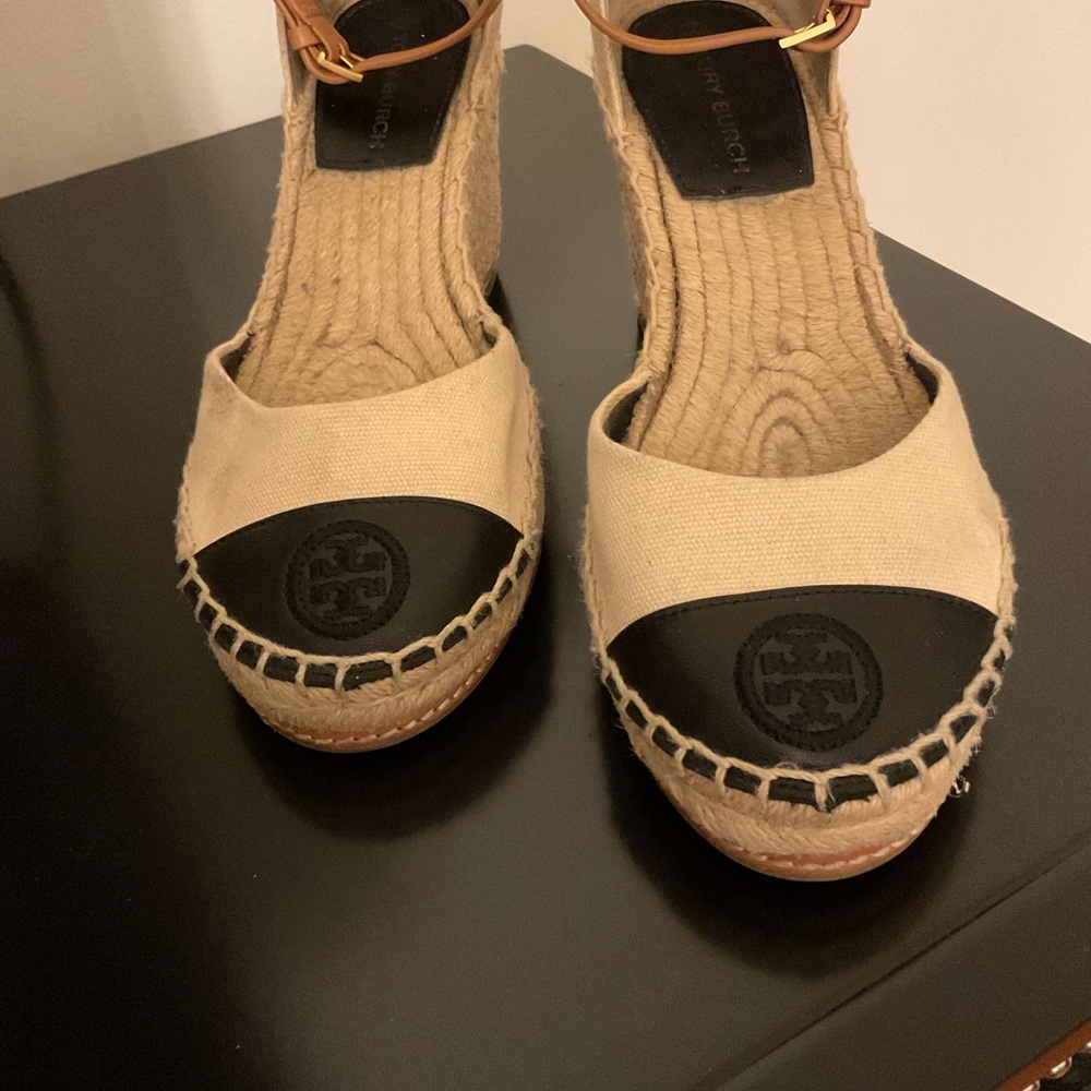 Tory Burch Color Block Wedge Espadrille Sandals - image 4